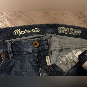 Madewell Women's Skinny Skinny Medium Wash Stretch Denim Jeans Size 29 X 32‎ EUC
